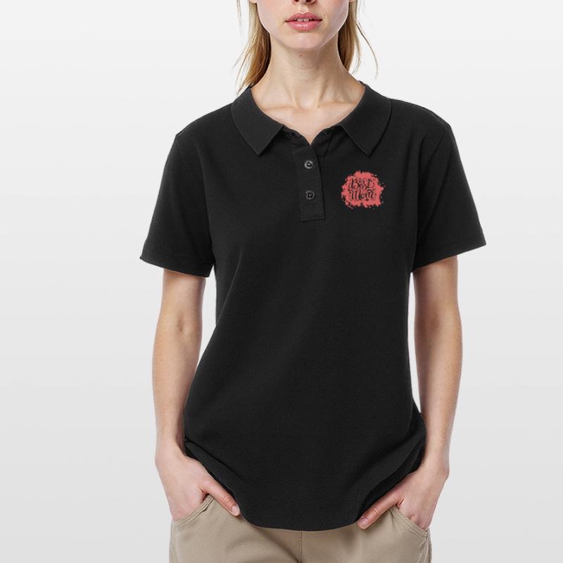 Muttertag Beste Mutter Muttermilch Mädchen Tochter Frauen Polo Shirt