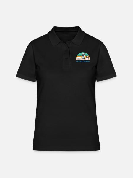 Never Forget - Technologie rétro des années 80 - Polo Femme - noir