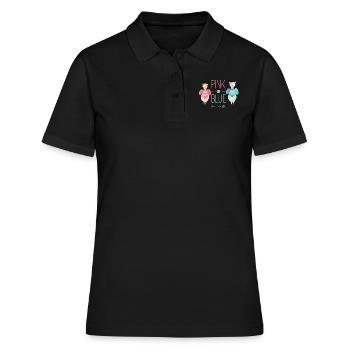 Sexe révèle bébé grossesse de famille - Polo Femme - noir - Devant - Ailine (174cm)