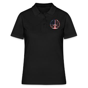 Rocket Space NASA USA - Polo Femme - noir - Devant - Ailine (174cm)