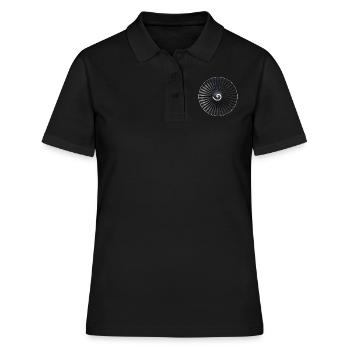 MOTEUR 6 - Polo Femme - noir - Devant - Ailine (174cm)