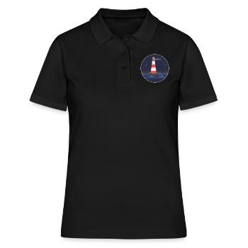 Leuchtturm, internationaler Leuchtturm Tag - Frauen Polo Shirt - Schwarz - Vorne - Ailine (174cm)