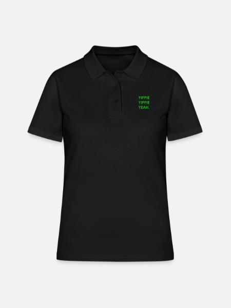 Yippie Yippie Ouais - Polo Femme - noir