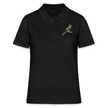 conception d'oiseau perruche jz.birds - Polo Femme - noir - Devant - Ailine (174cm)