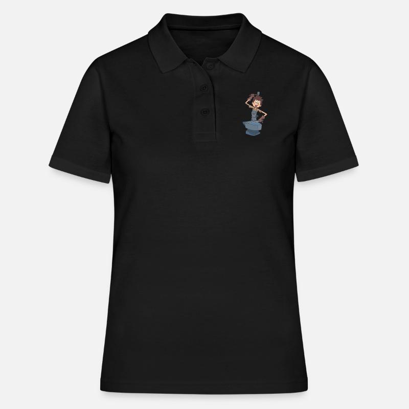 Blacksmith anvil hammer - Women's Polo Shirt - black