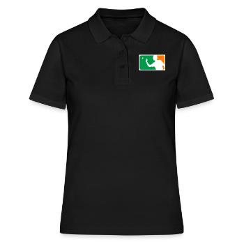 Beerpong - Frauen Polo Shirt - Schwarz - Vorne - Ailine (174cm)