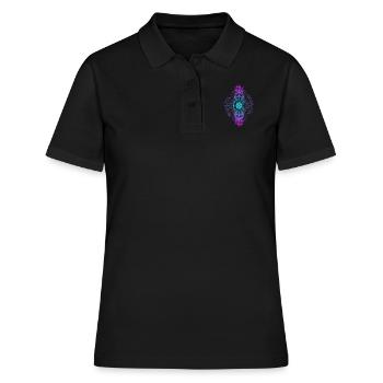 Gradient Geometric Dimension de Metatron - Polo Femme - noir - Devant - Ailine (174cm)