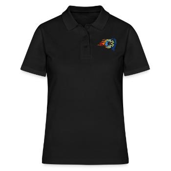 Services d'urgence des ambulanciers paramédicaux - Polo Femme - noir - Devant - Ailine (174cm)