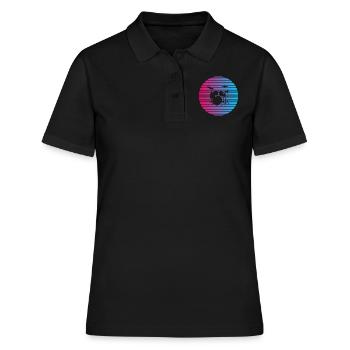 Ich mag die Drums - Frauen Polo Shirt - Schwarz - Vorne - Ailine (174cm)
