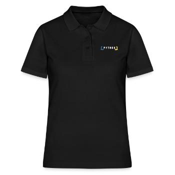 Python Entwickler Programmierer Coder Geschenkidee - Frauen Polo Shirt - Schwarz - Vorne - Ailine (174cm)