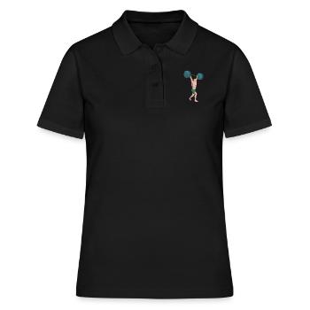 Barre de levage haltérophilie - Polo Femme - noir - Devant - Ailine (174cm)