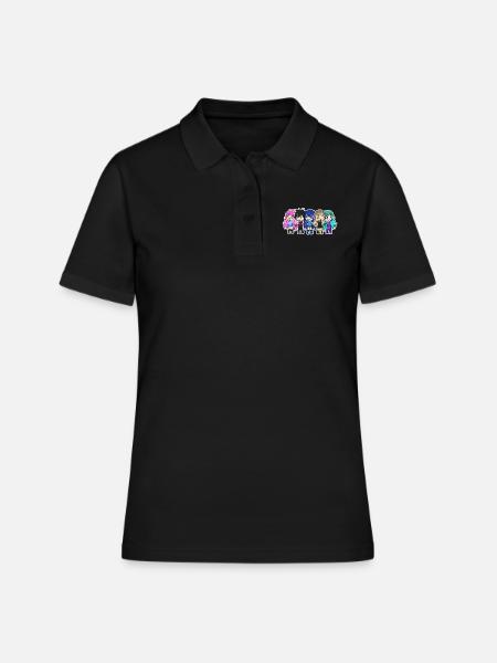 Gacha style Funneh Krew - Women's Polo Shirt - black