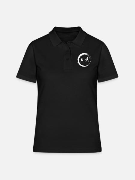 escrime - Polo Femme - noir