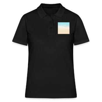 Strand Urlaub Neck Gator Beach Foto - Frauen Polo Shirt - Schwarz - Vorne - Ailine (174cm)