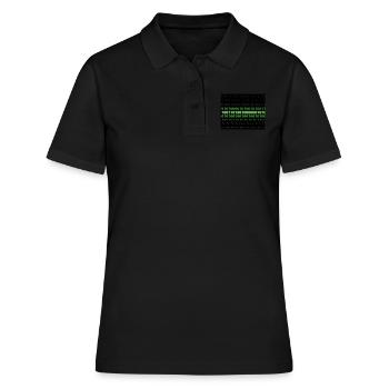 Computer science - Women's Polo Shirt - black - Front - Ailine (174cm)