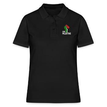 Freies Palästina - Frauen Polo Shirt - Schwarz - Vorne - Ailine (174cm)