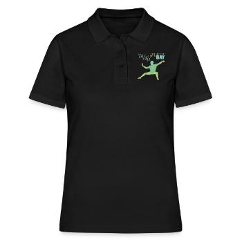 Tai Chi - Frauen Polo Shirt - Schwarz - Vorne - Ailine (174cm)