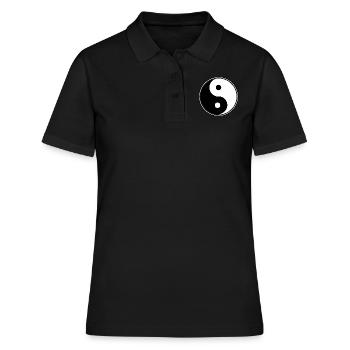 yin yang (yin yang) - Polo Femme - noir - Devant - Ailine (174cm)
