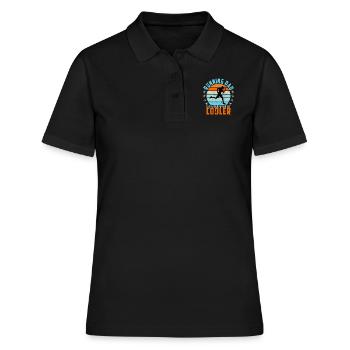 Running Dad Dad Gift Saying Marathon Run - Women's Polo Shirt - black - Front - Ailine (174cm)