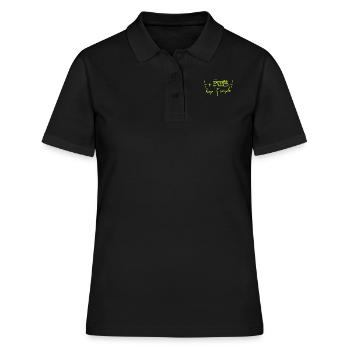 Motorhome Motorhome Heartbeat Heart Line - Women's Polo Shirt - black - Front - Ailine (174cm)