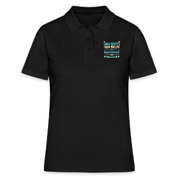 So gut kann nur ein Bachelor aussehen Geschenk - Frauen Polo Shirt - Schwarz - Vorne - Ailine (174cm)