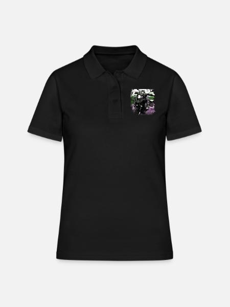 Moto GS noir - Polo Femme - noir