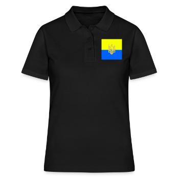 Ukraine - Polo Femme - noir - Devant - Ailine (174cm)