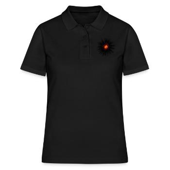 Explosion sombre - Polo Femme - noir - Devant - Ailine (174cm)