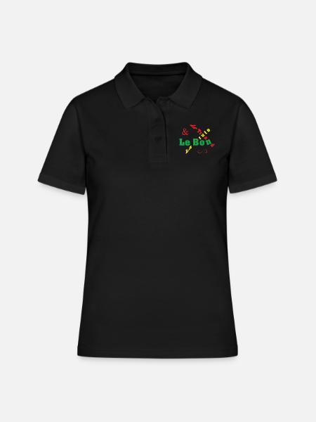 tee-shirt le bon la brute et le truand - Polo Femme - noir