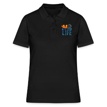 NO BOWLING NO LIFE - Polo Femme - noir - Devant - Ailine (174cm)