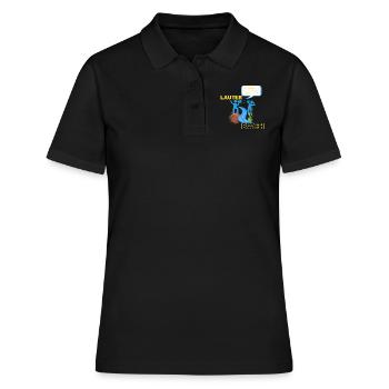 Lauter Bach - Frauen Polo Shirt - Schwarz - Vorne - Ailine (174cm)