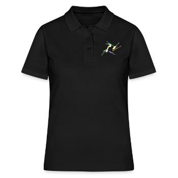 Modern Art - Frauen Polo Shirt - Schwarz - Vorne - Ailine (174cm)