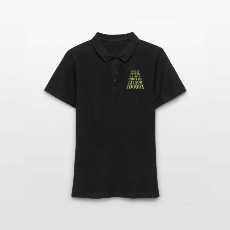 Binary Code Program Language Women's Polo Shirt