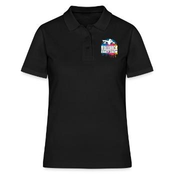 Mallorca Party Crew Nachtleben Tee für Alkoholiker - Frauen Polo Shirt - Schwarz - Vorne - Ailine (174cm)