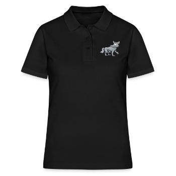 Grey Wolf - Women's Polo Shirt - black - Front - Ailine (174cm)