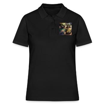 ai animals mix - Polo Femme - noir - Devant - Ailine (174cm)