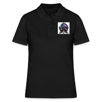 symbole occulte coloré - Polo Femme - noir - Devant - Ailine (174cm)