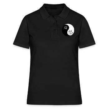 Hund Dog - Frauen Polo Shirt - Schwarz - Vorne - Ailine (174cm)