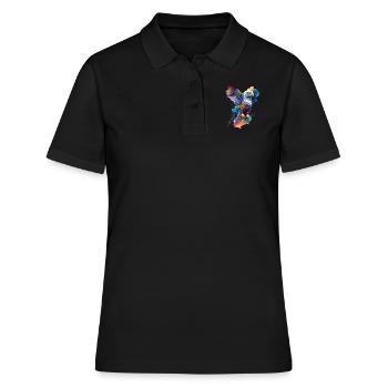 Aquarelle Adler - Polo Femme - noir - Devant - Ailine (174cm)