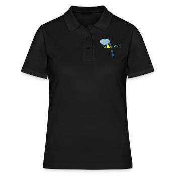 Hoffnung auf Sonne - Frauen Polo Shirt - Schwarz - Vorne - Ailine (174cm)