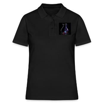 Kleinsche Flasche -01- - Frauen Polo Shirt - Schwarz - Vorne - Ailine (174cm)