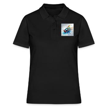 Fly - Women's Polo Shirt - black - Front - Ailine (174cm)