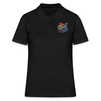 Mama tanzt Danse en ligne Maman - Polo Femme - noir - Devant - Ailine (174cm)