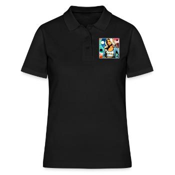 Femme d’affaires élégante - Polo Femme - noir - Devant - Ailine (174cm)