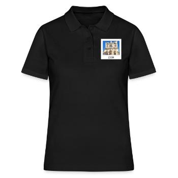 Lyon - Frauen Polo Shirt - Schwarz - Vorne - Ailine (174cm)