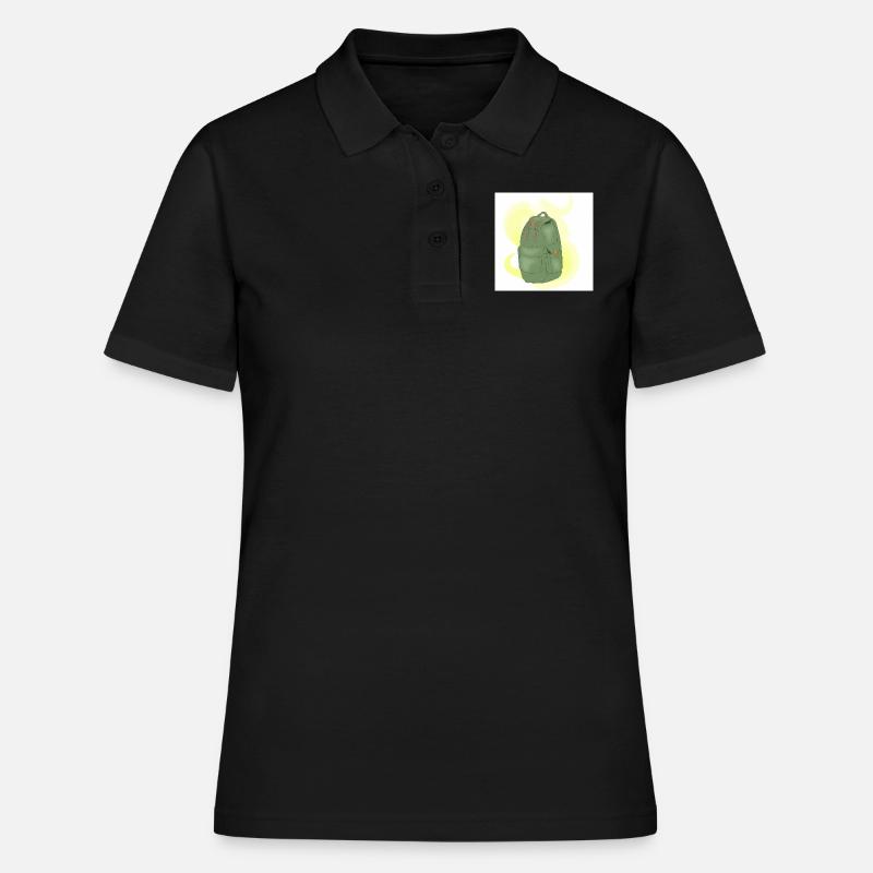 Mountain backpack - Women's Polo Shirt - black