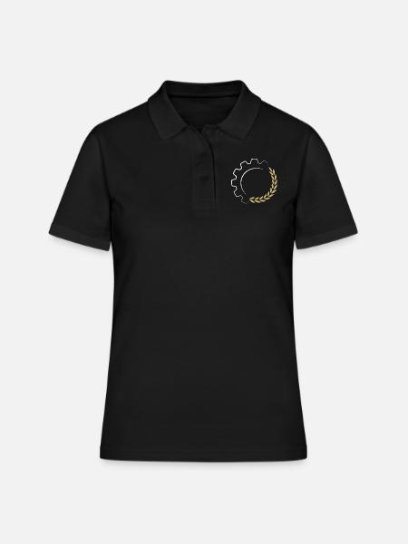 Logo de l’entrepreneur - Polo Femme - noir