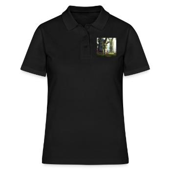 Forêt magique - Polo Femme - noir - Devant - Ailine (174cm)