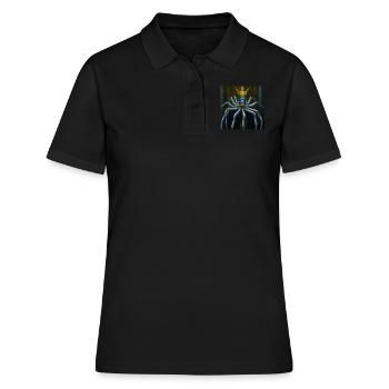 König der Spinnen - Frauen Polo Shirt - Schwarz - Vorne - Ailine (174cm)