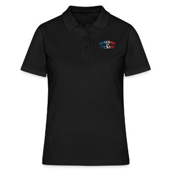 Bienvenue dans l’État du Texas aux États-Unis - Polo Femme - noir - Devant - Ailine (174cm)
